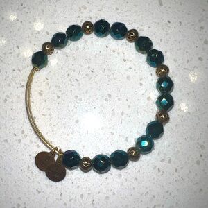 Alex and Ani Teal Beaded bracelet